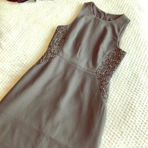 Banana republic size 0 petite gray work dress